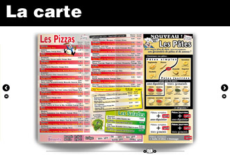 La carte pizza Saint Cyrice