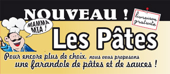Visualisez la carte des pâtes pizza Saint Cyrice - Livraison gratuite à Rodez