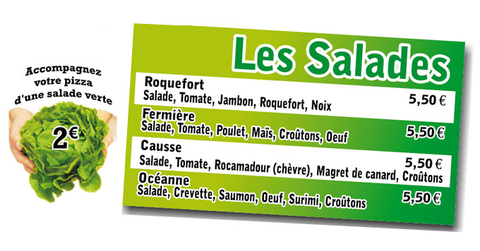 Les salades